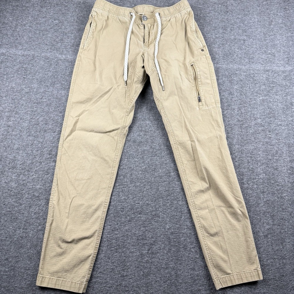 Vuori Pants Mens Small Brown Ripstop Climber Joggers Drawstring Hiker Outdoors